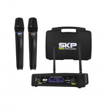 MICROFONO MANO DOBLE UHF 300D SKP