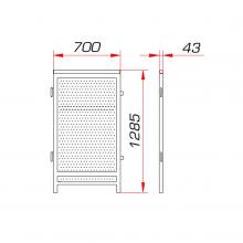 BARRERA PASACABLES ALUMINIO 1175x700 GUIL