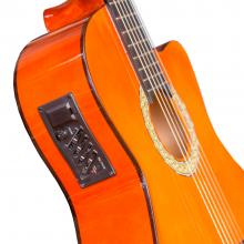 GUITARRA CLASICA ELECTROACUSTICA C-FUNDA 39 PULG. ACCACIA