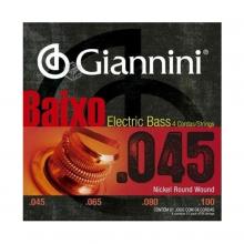 CUERDAS BAJO ELECTRICO 0.45 - 100  SET 4 CUERDAS GIANNINI