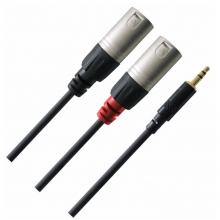 CABLE PLUG 3.5 A 2 XLR/M 3MT CFY3WMM CORDIAL