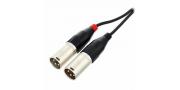 CABLE PLUG STEREO 6.3 A 2 XLR MACHO 3MT PRO SNAKE