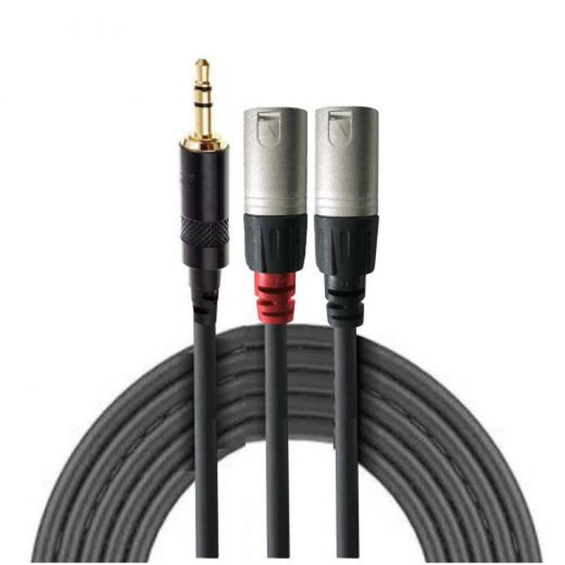 CABLE AUDIO 2XLR/M-MINI PLUG STEREO 0.9MT NRA-0130-009 REAN