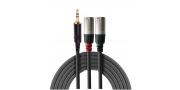 CABLE AUDIO 2XLR/M-MINI PLUG STEREO 0.9MT NRA-0130-009 REAN