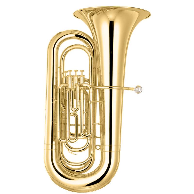 TUBA BB 4 PISTONES 443MM DORADA CASE TU-M4480G OPTUX MUSIC