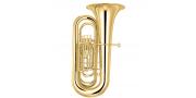 TUBA BB 4 PISTONES 443MM DORADA CASE TU-M4480G OPTUX MUSIC