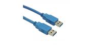 CABLE EXTENSION USB A 3.0 PASIVO A M/M 1,8MT GOLD