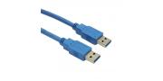 CABLE EXTENSION USB A 3.0 PASIVO A M/M 3MT GOLD