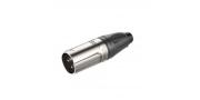 CONECTOR 3P XLR MACHO PLATEADO ROXTONE