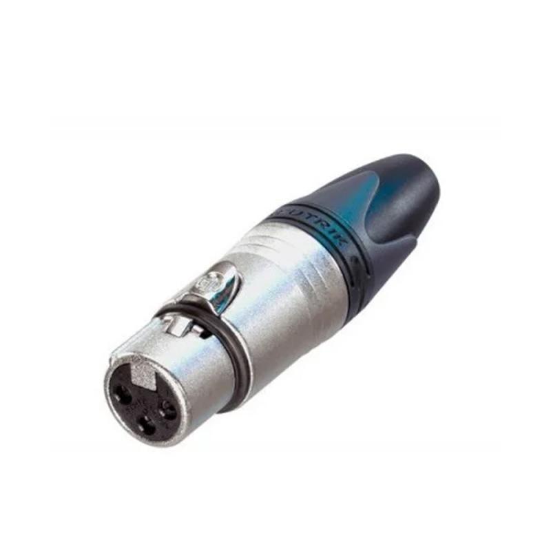 CONECTOR XLR 3PIN HEMBRA VOLANTE CROM NC3FXX XLR NEUTRIK