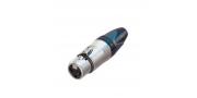 CONECTOR XLR 3PIN HEMBRA VOLANTE CROM NC3FXX XLR NEUTRIK