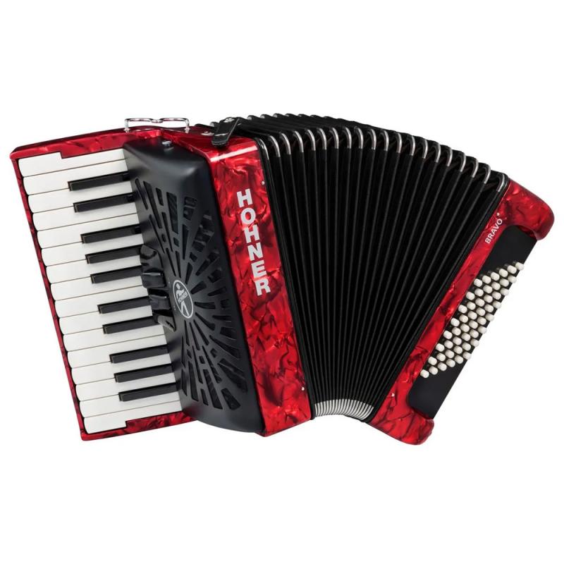 ACORDEON 48 BRAVO II RD A16532 W/BAG HOHNER