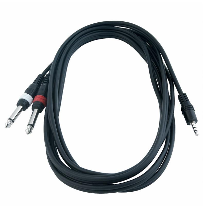 CABLE PATCH 3MT MINIPLUG-PLUG 1-4 RCL20914D4 ROCKCABLE