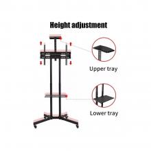 SOPORTE TV LCD LED TIPO PEDESTAL RUEDAS 32-70 40KG GENERIC