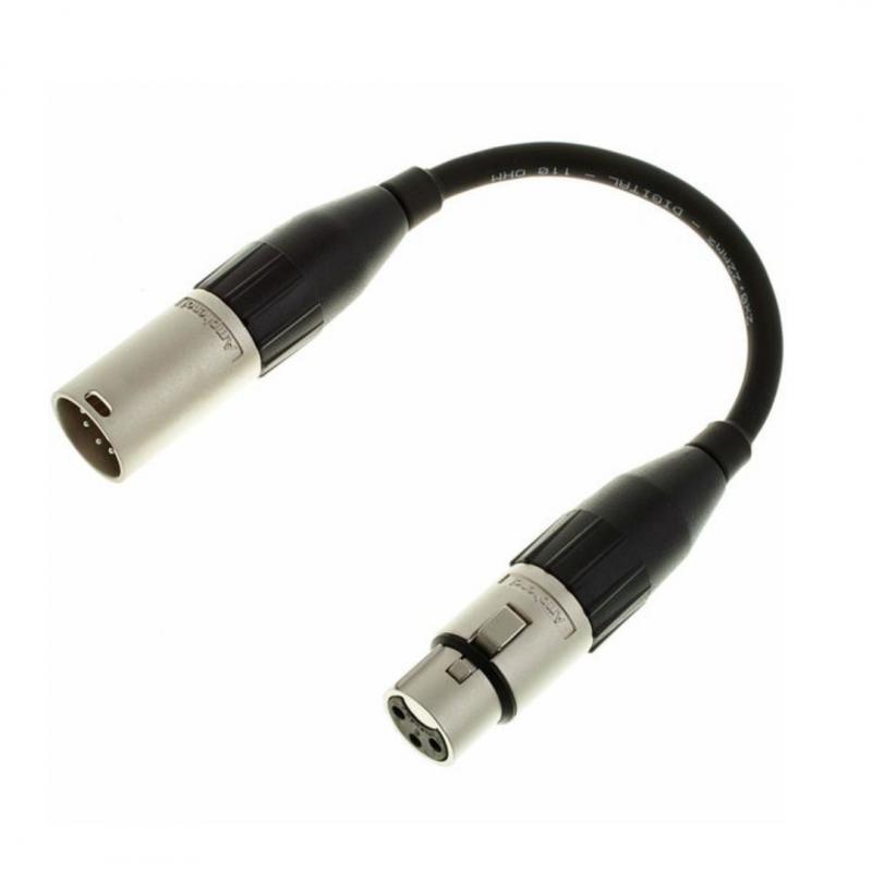 CABLE ADAPTADOR DMX XLR/M 5PIN A XLR/H 3PIN 20CM PRO SNAKE