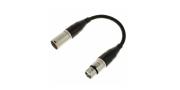 CABLE ADAPTADOR DMX XLR/M 5PIN A XLR/H 3PIN 20CM PRO SNAKE